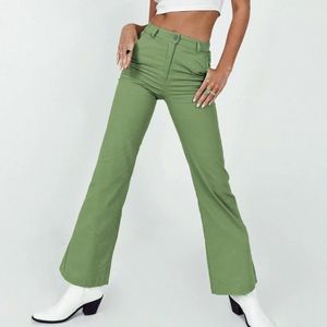 Princess Polly Carson pants in green SIZE 2